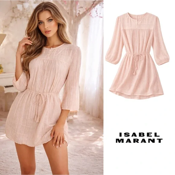 NEW Isabel Marant Etolie Salome Blush Dress - Picture 1 of 13